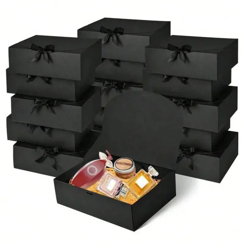 Black Gift Box With Ribbon