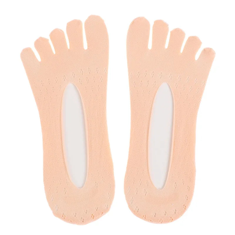 Orthopedic Toe Compression Socks Toe Socks No Show Low Cut Liner Five Finger Socks Toe Separator Sock for Women Men Bunion