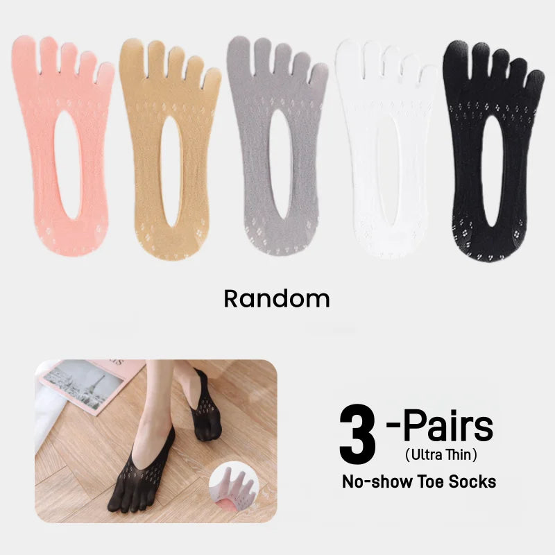 Orthopedic Toe Compression Socks Toe Socks No Show Low Cut Liner Five Finger Socks Toe Separator Sock for Women Men Bunion