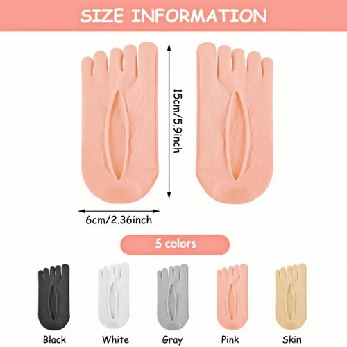 Orthopedic Toe Compression Socks Toe Socks No Show Low Cut Liner Five Finger Socks Toe Separator Sock for Women Men Bunion