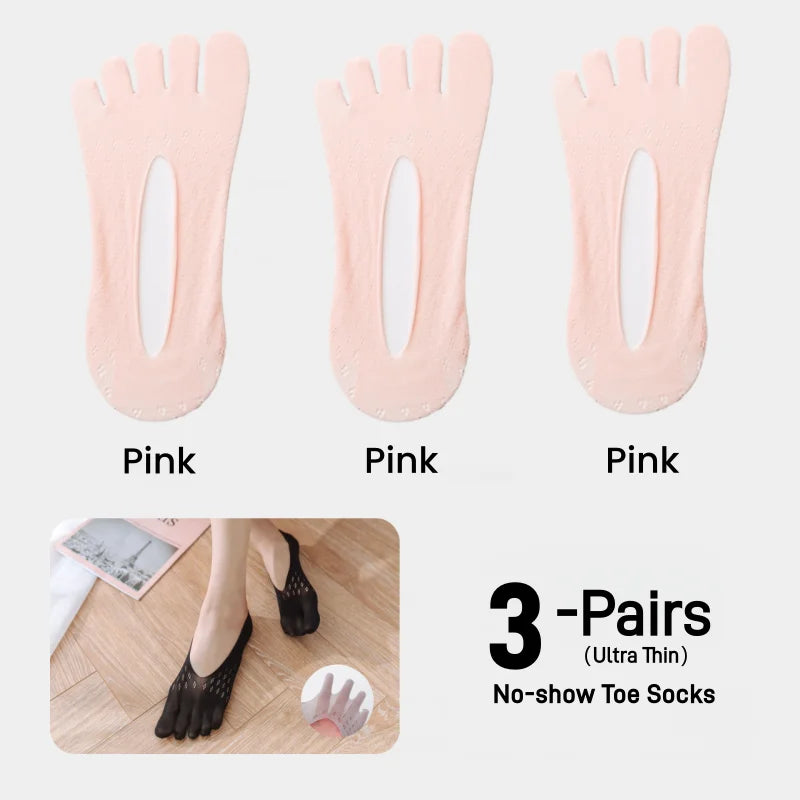 Orthopedic Toe Compression Socks Toe Socks No Show Low Cut Liner Five Finger Socks Toe Separator Sock for Women Men Bunion